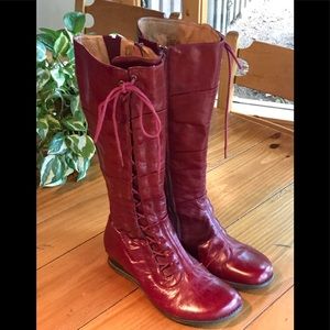 Miz Mooz Boots  Red, Size 8